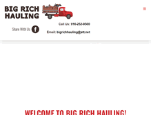 Tablet Screenshot of bigrichhauling.com